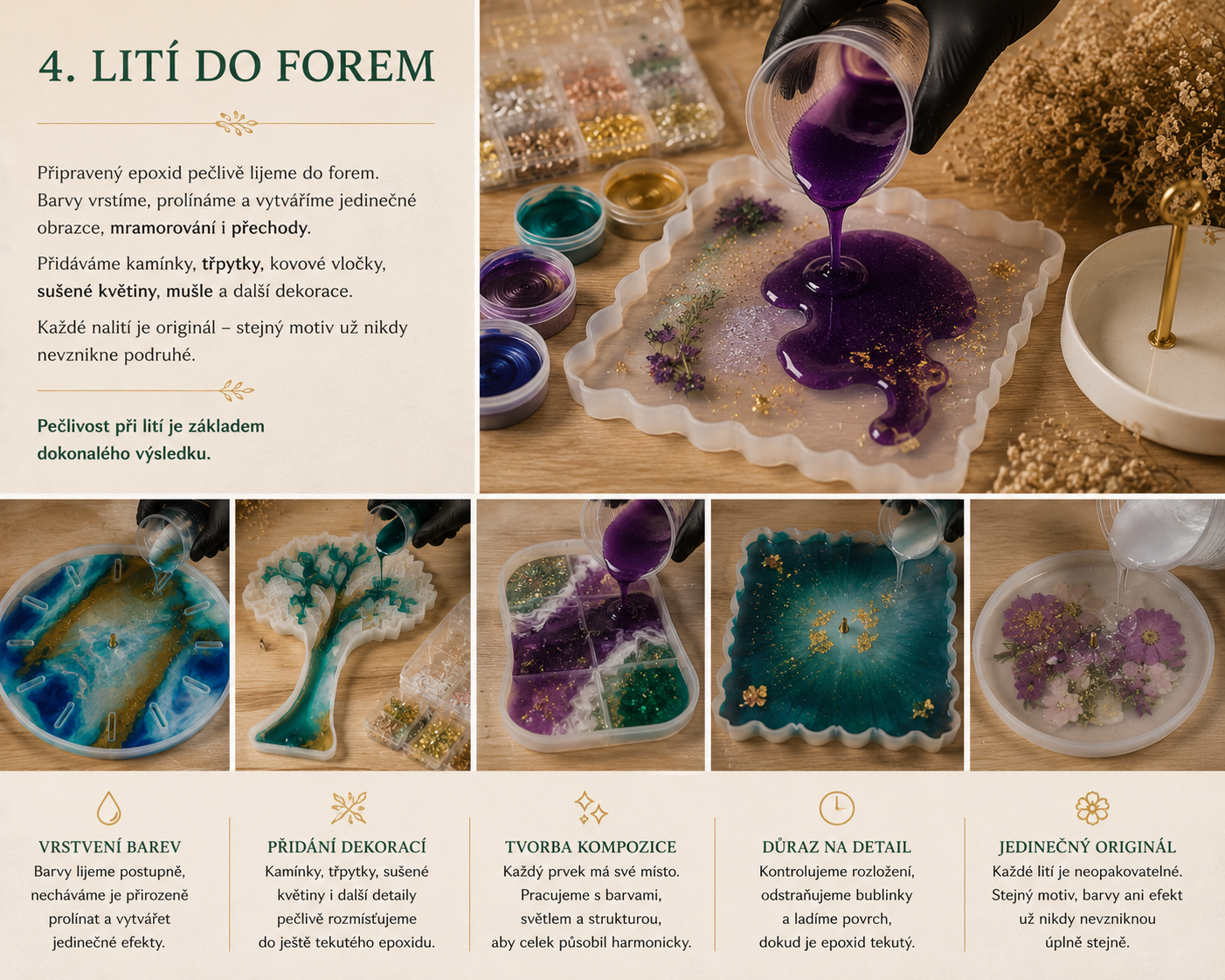 4. lití do forem